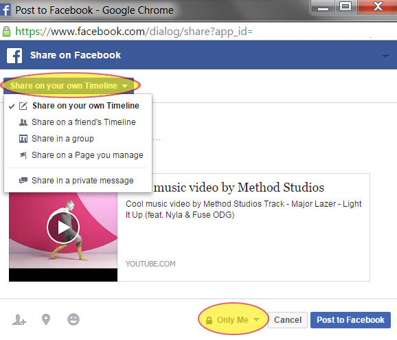 How to Post a Youtube Video on Facebook